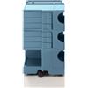 B-LINE carrello contenitore su ruote BOBY con 6 cassetti H 73,5 cm - B36BW
