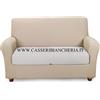 Caleffi Copri Divano Elasticizzato Naturale 1 Posti Melange in Cotone - 51215