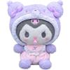 Ksopsdey Kuromi Giocattoli Anime Peluche Figure Soft Animal Decorazioni Regalo per Bambini Adulti e Fans (Viola)