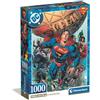 Clementoni - Puzzle 1000 Pezzi per Adulti e Ragazzi, Collection, Tema Superman DC Comics, Poster Incluso, Idea Regalo Uomo e Donna, Made in Italy, 50x70 cm, 37505