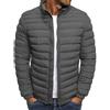 HAOLEI Giacca Moto Uomo Classics Piumino Ripiegabile Imbottita Montagna Cerniera Elegante Cappotto Montagna Leggero e Isolato Casual Comodo con Zip e Cappuccio per Quotidiano Lavoro