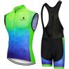 Mydawan Completo Ciclismo Uomo Estivo Abbigliamento Bici MTB Tuta Ciclista Senza Maniche,Maglietta Bicicletta Gilet e Salopette Pantaloncini con 9D Gel Imbottiti,Maglia da Ciclo Asciugatura Rapida(3,XXL)