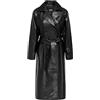 ONLY Faux Leather Trenchcoat Onlbina-Trench in Finta Pelle CC Otw, Nero, S Donna