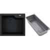 Franke Urban zlewozmywak granitowy z wkładką ociekową 56x50 cm czarny 114.0741.982