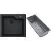 Franke Urban zlewozmywak granitowy z wkładką ociekową 56x50 cm onyx 114.0743.096