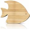 WEBEEDY Tagliere in Legno di Bambù a Forma di Pesce Vassoio di Servizio di Salumi Personalizzato Reversibile Tagliere da Cucina con Foro di Sospensione per Formaggio Halloween