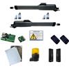 GENIUS Kit cancello battente a 2 ante 3mt MISTRAL 400 RC 433MHZ automazione FAAC GENIUS max 350kg/anta - 51700781