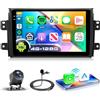 VECHTEL 4G+128G Autoradio Android 15 per Suzuki SX4 2006-2013 Fiat Sedici 2005-2014, 9'' In-Cell HD Schermo Tactile co Carplay Android Auto senza Fili GPS Wi-Fi USB Bluetooth FM RDS Camera