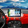 SIXWIN 4+128G Android 15 Autoradio per FIAT 500 2007-2015 con CarPlay/Android/Mirror Link, 9 HD TouchScreen Schermo FIAT Stereo Navigatore WiFi RDS FM USB Bluetooth+AHD Retrocamera