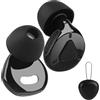 Tranquil Noise Tappi per le orecchie di riduzione, riutilizzabili, protezione dell'udito, varie dimensioni, con custodia, colore nero