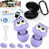 Eargrace Tappi per le orecchie per bambini 5+, adulti e orecchie piccole, riduzione rumore 26dB per scuola, volo, concerti e sensibilità al rumore, con 4 Sizes Silicone Tips e cordino di sicurezza