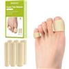 Bukihome Tubi tagliabili per dita dei piedi, protezioni in schiuma per calli, calli, vesciche, fodera in gel traspirante, protezioni per dita dei piedi, sollievo dal dolore alla pressione delle dita,