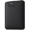 Western Digital WD 4 TB Elements Portable External Hard Drive - USB 3.0, Black 4TB Portatile HDD
