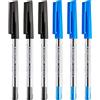 Staedtler Penne a sfera da 0,5 mm, 430 stick, con inchiostro nero e blu, confezione da 6