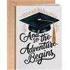 Greeting Cards for Everyone Biglietto di laurea per lui, lei, per uomini, donne, congratulazioni liceo, dottorato di ricerca, master per figlio, figlia, nipote, nipote - The Adventure Begins