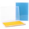 Tikplus Archivbox A4, confezione da 2 scatole trasparenti in formato A4, per lettere da 8,5 x 11, portatili, in plastica, per documenti, carta A4, lettere, album di ritagli, 30,5 x 22,3 x 2,2 cm