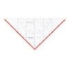 Rumold 1154 - Squadra TZ e da geometria, 25 cm, in plastica trasparente