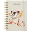 Wrendale Designs - Dormire sul lavoro 'Border Collie e Coniglio Notebook