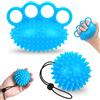 ADNEWX Hand Trainer Finger Trainer Ball, 2 set di palline a forma di riccio in gomma morbida per impastare, terapia della mano, artrite, allenamento delle dita, allevia lo stress e l'ansia