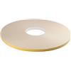 JCP, Rotolo di nastro biadesivo in schiuma, 1 mm x 10 mm x 50 m, per sicurezza, vetri, finiture e creazioni artistiche, bianco