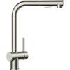 FORIOUS Rubinetto Lavello Cucina con Doccetta Estraibile, Acciaio Inossidabile Monocomando Miscelatore Cucina a 360°e Doppia Funzione Di Spruzzo, Acciaio Inox