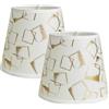 Sinta 2 Pezzi 5.9/15cm inch E14/E27 Paralumi per Lampade Floreale Piccolo Paralumi Lampadari Lampadario e Lampada a Muro,Oro