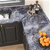 VaryPaper Carta da Parati Muro Effetto Marmo Blu Grigiastro Opaco 40cmx200cm Adesivi Decorativi per Mobili Carta Adesiva Impermeabile per Bagno Pellicola Top Cucina Adesiva Piano da Lavoro Armadio