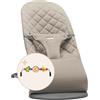 BabyBjörn Sdraietta Bliss, Tessuto, Trapunto Classico, Grigio Sabbia, Giochi per Sdraietta, Occhietti vispi