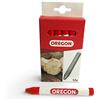 Oregon Multi Surface Marking Crayon - Confezione da 12 Pastelli Professionali con Struttura Antiscivolo a 6 Lati, Scrivono su Legno, Metallo, Cemento, Piastrelle, Ceramica, Plastica e Vetro, Rosso