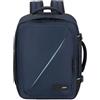American Tourister Take2Cabin - Borsa da cabina Ryanair 25 x 20 x 40 cm, 24 L, 0,50 kg, bagaglio a mano, zaino aereo S sottosella, blu (blu scuro)