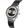 YEMA Rallygraf Reverse Panda Acciaio Ibrido Meccanico Quarzo Pelle Nero Orologio Uomo
