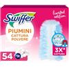 Swiffer Pink Duster Piumini Catturapolvere, 54 Piumini, Cattura e Intrappola Polvere e Sporco, Raggiunge i Punti Più Difficili della Casa, Piumini con 45% di Fibre Riciclate