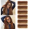 XIIMENALU Capelli Afro Ricci Sintetici per Trecce Bulk per Mini Twist Afro Ricci Bulk, Capelli Cuban Twist Morbidi, Micro Molla per Trecce per Capelli Rasta, Loc Repair (P30/27#, 35,6 cm (Confezione