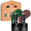 Mylee Set Smalto Unghie Gel Semipermanente 2x8ml [Twist & Shout] - Bake Me Happy Collection - UV/LED Nail Art Manicure Pedicure, Lunga Durata, per Uso Professionale e Domestico [Natale 2025]