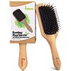 lampox Spazzola per capelli con setole di cinghiale in legno di bambù