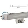 LEDLUX Tubo Led T8 G13 120cm 18W Bianco Freddo Testa Rotante Alimentazione da Un Lato Senza Modifica Impianti Originale Tubi Neon Fluorescenti