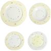 BRANDANI Polline Giallo Servizio Tavola Piatti Set 18 Pezzi Porcellana