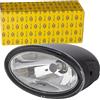 HELLA 1FA 008 283-011 Alogeno-Faro di profondità, FF 50, 12V, ovale, Numero di riferimento 12.5, avvitato, Lente diffusore cristallina, colore diffusore luce cristallino, Dx/Sx