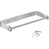 PHUNAYA - Portarotolo da parete, in acciaio INOX, bronzo e nichel spazzolato, 30 cm - Brushed Nickel