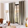 ED ENJOY HOME Home Maison Decostars - Tenda termica in microfibra foderata in poliestere, 135 x 240 cm, colore: naturale
