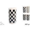 Due Esse Christmas Candela 460gr con Decoro Scacchi 4 Fantasie di Dueesse Christmas