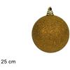 Due Esse Christmas Palla 25cm Glitterata oro di Duesse Christmas
