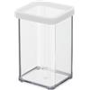 Roth Contenitore Premium Quadrato (trasparente Guarnizione Bianca) 1lt. Loft Bianco