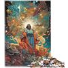OLIKED Puzzle di Gesù Cristo 1000 pezzi per adulti Puzzle per adulti Puzzle in cartone per bambini dai 12 anni in su colorati 26 x 38 cm.