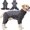 HEYWEAN Cappotto in Pile per Cani con Zampe Tuta Intera Giubbotto Invernale Cappottino Cane Taglia Piccola Media Grande Felpa Maglione Pigiama Pile Cane Vestito Cappotti Caldi per Cani Invernali