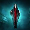 PARTY GO Natale Horror 2025 Decorazioni Halloween Fantasma Vestito di Nero Appeso,Adatte per Feste di Halloween, Case Stregate, Prati E Giardini All'Aperto