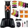 GAMMA+ XCEED Tagliacapelli Uomo Professionale con Cover Posteriore in Alluminio | Trimmer Regolabarba Uomo con Motore Vector IN2 | 180 Min di Autonomia | Lama Regolabile 0 Gap | Ricarica con USB-C