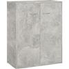 Annlera Armadio per credenza, design minimalista, elegante, per soggiorno, camera da letto o corridoio, grigio cemento, 60 x 30 x 75 cm
