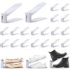 Starvortex 20 Pezzi Portascarpe Regolabili, Organizzatore Scarpe, Supporto Scarpe Antiscivolo Salvaspazio, Porta Scarpa per Armadio Tacchi Alti Ciabatte Scarpa Sportive, Scarpiera o Espositore