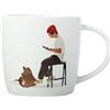 Maxwell & Williams DX1066 Tazza da caffè 400 ml - Serie Best Furry Friends - Porcellana Cane & Hipster Multicolore Confezione regalo